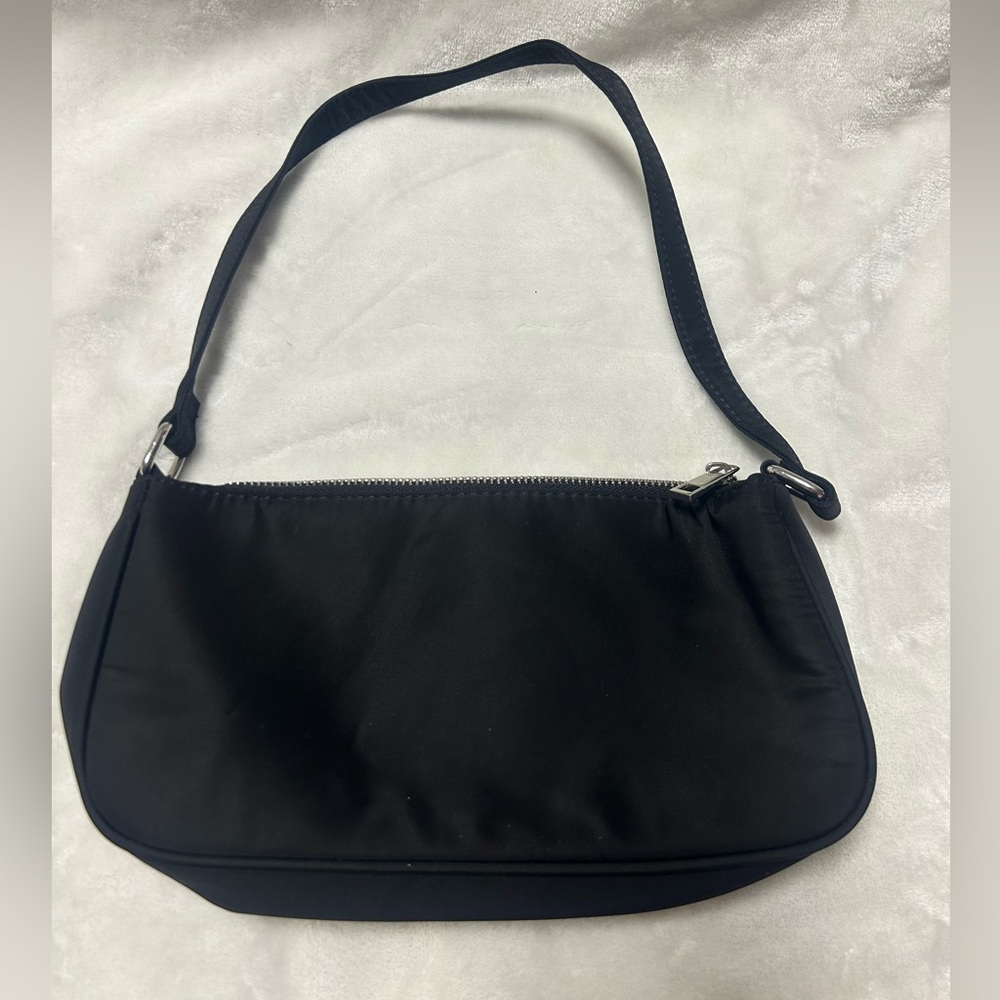 ASOS design black small zip up handbag purse mini shoulder bag